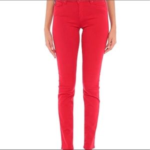 Rare Love MOSCHINO Red Skinny Jeans Size 26
